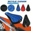 RAG&amp;SAK&reg; Bicycle Saddle 3D Bike Seat Cover Cycling Silicone Seat Mountain Bike Cushion Cycling Saddle for Bicycle Bike Accessories,Black