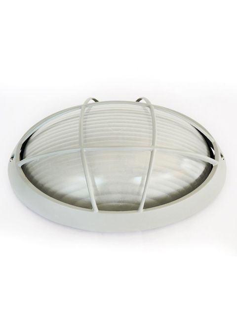 Al Salhiya Lighting - Indoor And Outdoor Bulkhead Light Grey/White 32x11centimeter