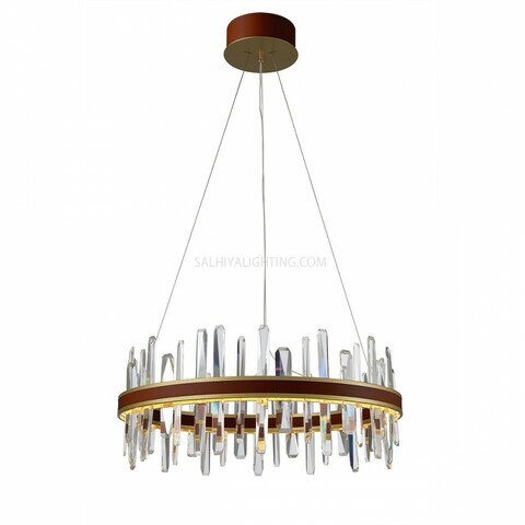 Modern Clear Glass Tube Chandelier MD80207 600LED - Bronze