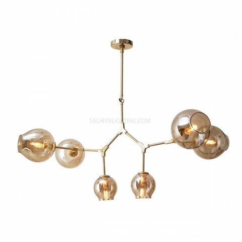 Modern Blair 6 Buds Pendant Light MD10730 - Gold Matt