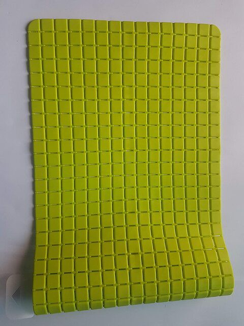 Non Slip Shower Mat Lime Green 78 x 35 cm