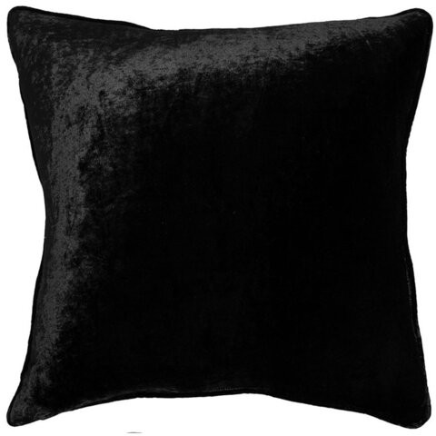 Decorative Velvet Zippered Throw Pillow Covers With Pillow Insert for Sofa Couch Bed, CAN, Set Of 2, Luxury Soft Cushion Cases With Pillow Insert(40x40 cm, Black)