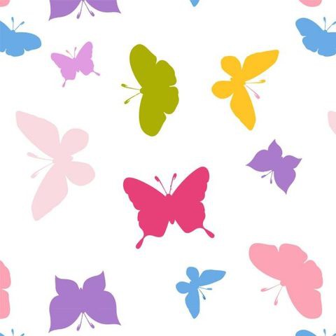 Butterflies  Blackout Roller Blinds W: 200cm H: 200cm