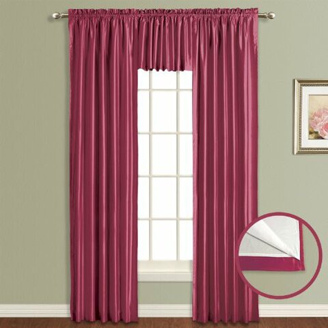 American Curtain And Home Sudbury Window Treatment Valance, 54-Inch By 16-Inch, Burgundy