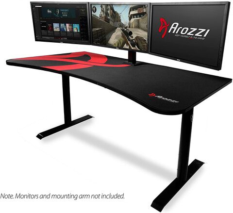 Arozzi Arena Premiun Gaming Desk Table Black