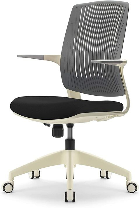 BASIC Chair, Ergonomic Desk Chair, Office & Computer Chair for Home & Office by Navodesk (BLACK & WHITE)