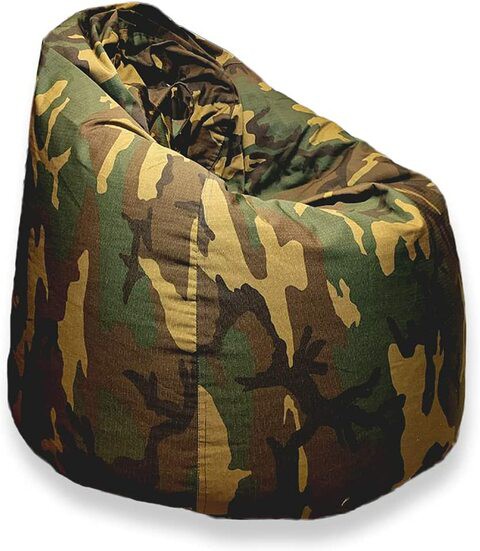 Luxe Decora Army Camouflage Bean Bag