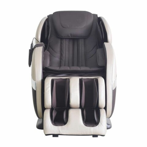 ARES iSmart Intelligent Full Body Massage Chair with Zero Gravity and Advanced Foot Roller - Gold/Brown