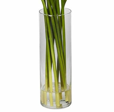 Nearly Natural 1187-CR Mini Calla Lily Silk Flower Arrangement, Cream