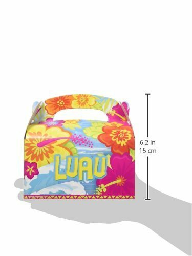 Rhode Island Novelty 6.25&quot; Luau Treat Boxes