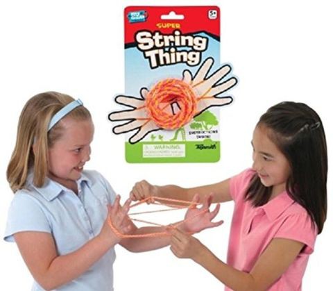 Toysmith Super String Thing Cat&#39;s Cradle 72 Inch Loop - Pack Of 2