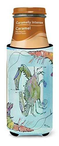 Caroline&#39;s Treasures 8022Muk Crab And Shrimp Ultra Beverage Insulators For Slim Cans, Slim Can, Multicolor