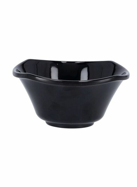 Royalford Square Melamine Bowl Black 4.5Inch