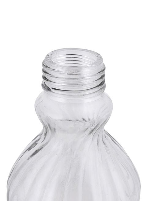 Delcasa Glass Water Bottle Clear/Silver 1000ml