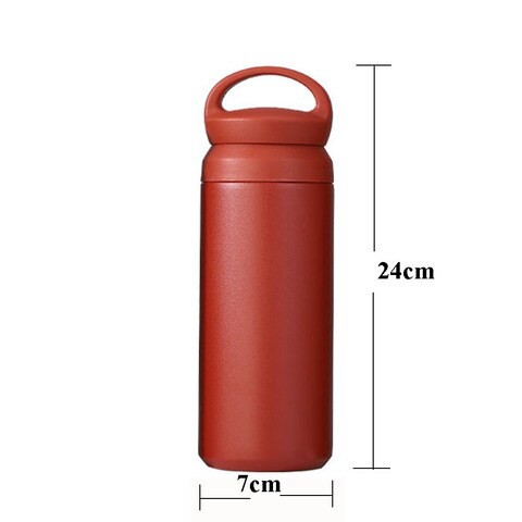 Stainless Steel Vacuum Insulated Travel Tumbler with Double Partition SEALING Ring - 500ml (RED)