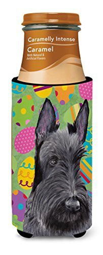 Caroline&#39;s Treasures Sc9466Muk Scottish Terrier Easter Eggtravaganza Ultra Beverage Insulators For Slim Cans, Slim Can, Multicolor