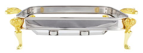 SPRINGS 3LITRE RECTANGULAR FOOD WARMER - GOLD &amp; SILVER KC207G