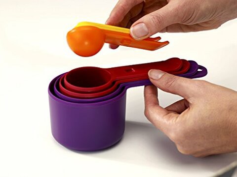 Joseph Joseph Nest Measure Measuring Cups and Measuring Spoons Set, Multicolored