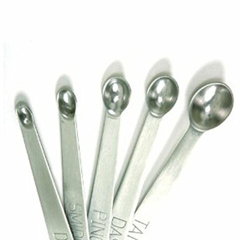 Norpro 3080 Mini Stainless Steel Measuring Spoons, Set includes ( tad, dash, pinch, smidgen and a drop )