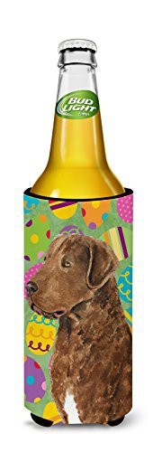 Caroline&#39;s Treasures Ss4876Muk Chesapeake Bay Retriever Easter Eggtravaganza Ultra Beverage Insulators For Slim Cans, Slim Can, Multicolor