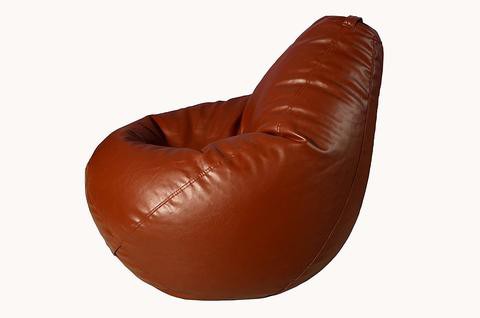 Comfy - PVC Leather Bean Bag Tan Brown