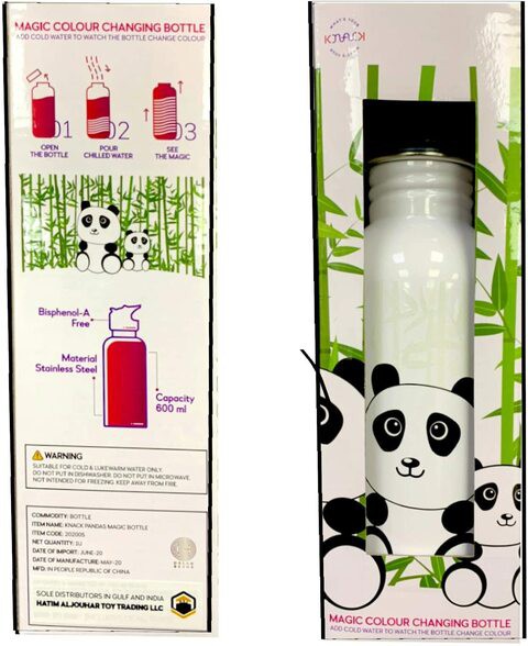 Knack Panda Color Changing Magic Bottle 600 ml