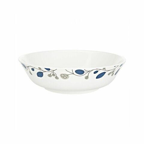 Servewell Blue Decor Bowl White 21cm