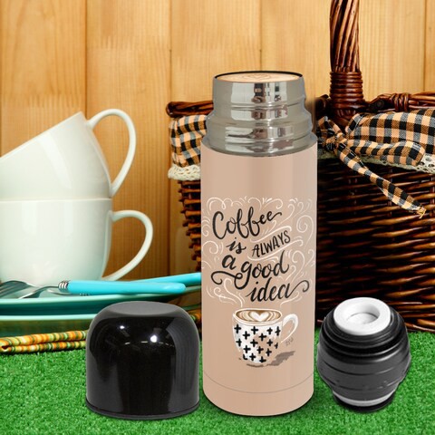 Lily &amp; Val: Coffee Always Thermos Flask