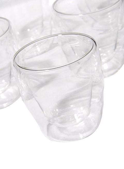 Goldedge - 6-Piece Wave Style Glass Clear 150 Ml