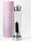 Prickly Pear Crystal Infused Water Bottle Obsidian