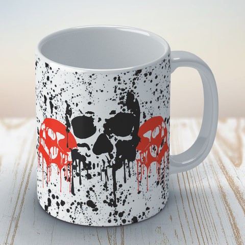 Tri skull Coffee Mug