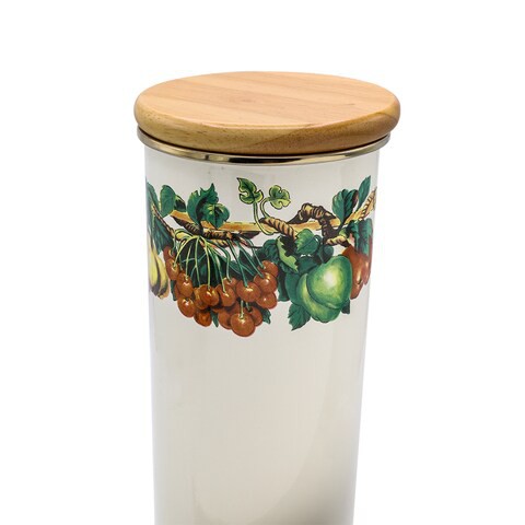 Loogi Al Hoora Enamel Jar W/ Kensington Design