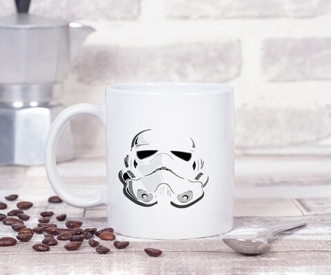 Loud Universe - Star Wars White Vader 11oz Ceramic Coffee Mug Mask Movie Novelty Coffee Mug Gift