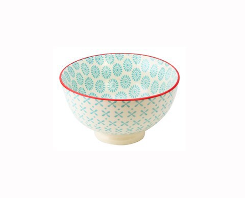 11CM STONEWARE BOWL -3 PCS, LIGHT BLUE, A130610