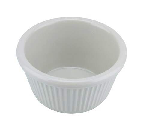 MELAMINE FLUTED REMEKIN DISH 70ML