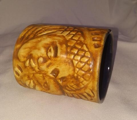 Arch Ceramic Tiki Coffee Handmade Mug With Handle - Small