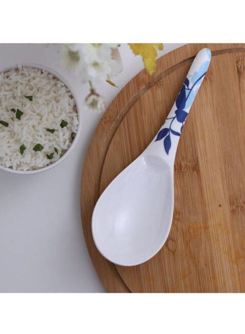 Delcasa Melamine Ware Rice Spoon White 12centimeter