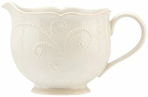 Lenox French Perle Sauce Pitcher, White -