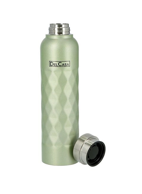 Delcasa Stainless Steel Water Bottle Green 1L