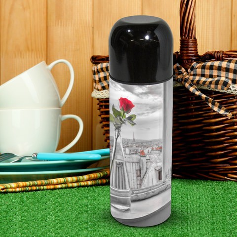 Assaf Frank: Grey Paris Thermos Flask