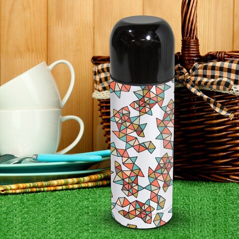 Valentina: Flowers &amp; triangles Thermos Flask