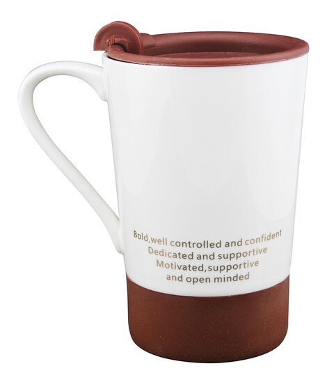 SHALLOW ZODIAC SIGN SCORPIO EVERYDAY MUG WITH LID PZD-SCO-JZ131N