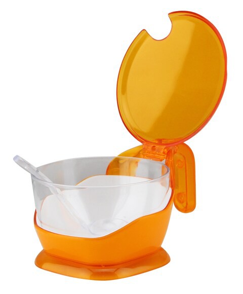 OBJE PLASTIK SUGAR BOWL, YELLOW -POLYSTYRENE (MG-231)