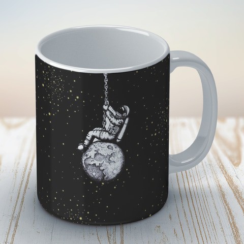 Space: Hanging Astronaut Coffee Mug