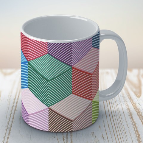 Hex patterns Coffee Mug