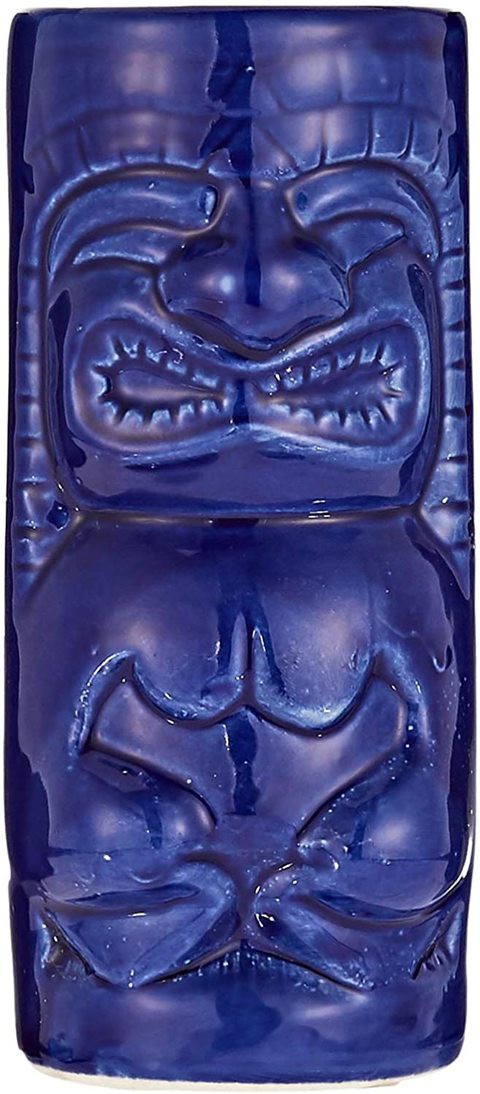 Arch Tiki Ceramic Cocktail Mocktail Juice Glass - Cobalt Blue