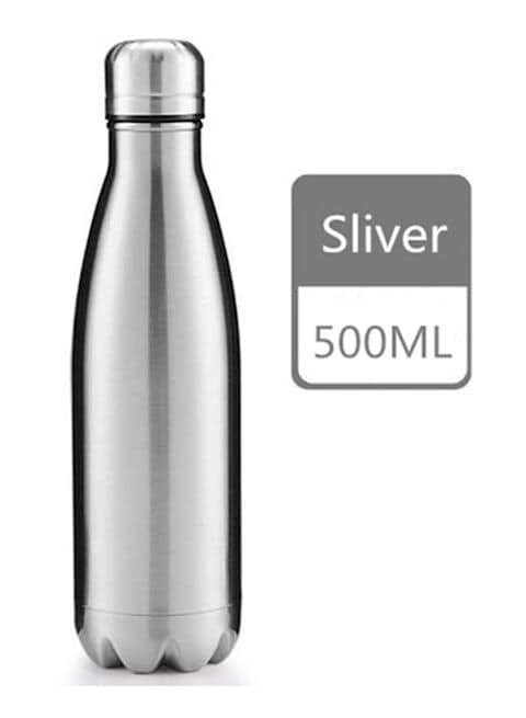 Generic Stainless Steel Vacuum Insulated Thermos Silver