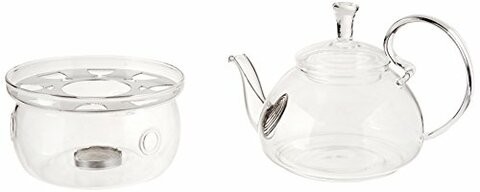 Teaology Fiore Borosilicate Blooming Teapot and Glass Set