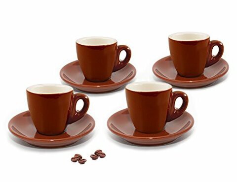 Cuisinox CUP-466BR Brown Espresso Cups,Set of 4