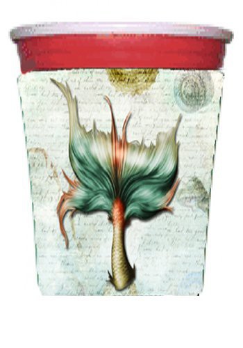 Caroline&#39;s Treasures Mermaids And Mermen Mermaid Tail Red Solo Cup Beverage Insulator Hugger